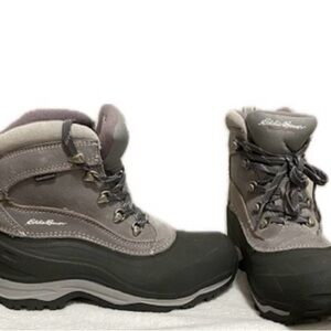 Eddie Bauer Black and Gray Winter Boots